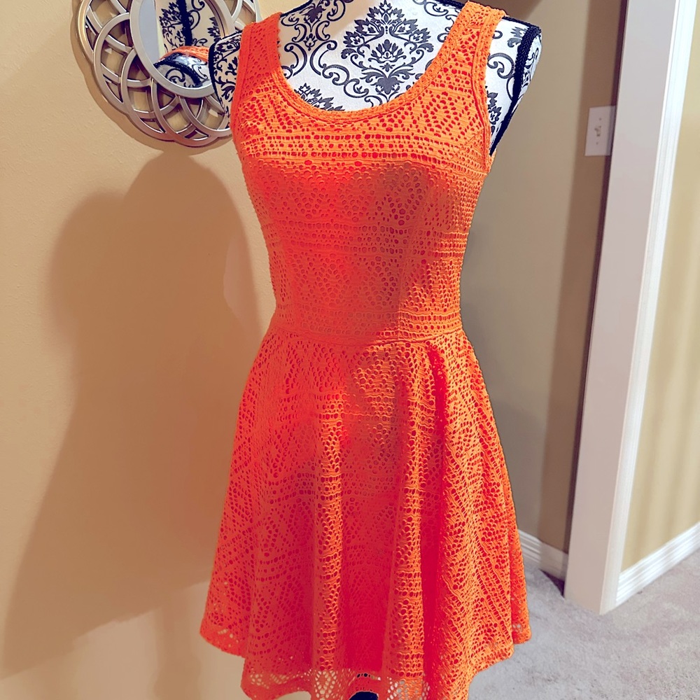 Express dress orange